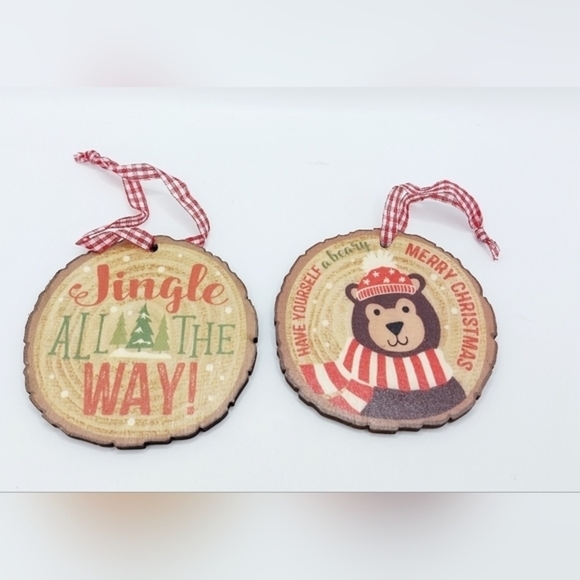 Beary Merry Ornaments Set of 2 - Picture 4 of 5